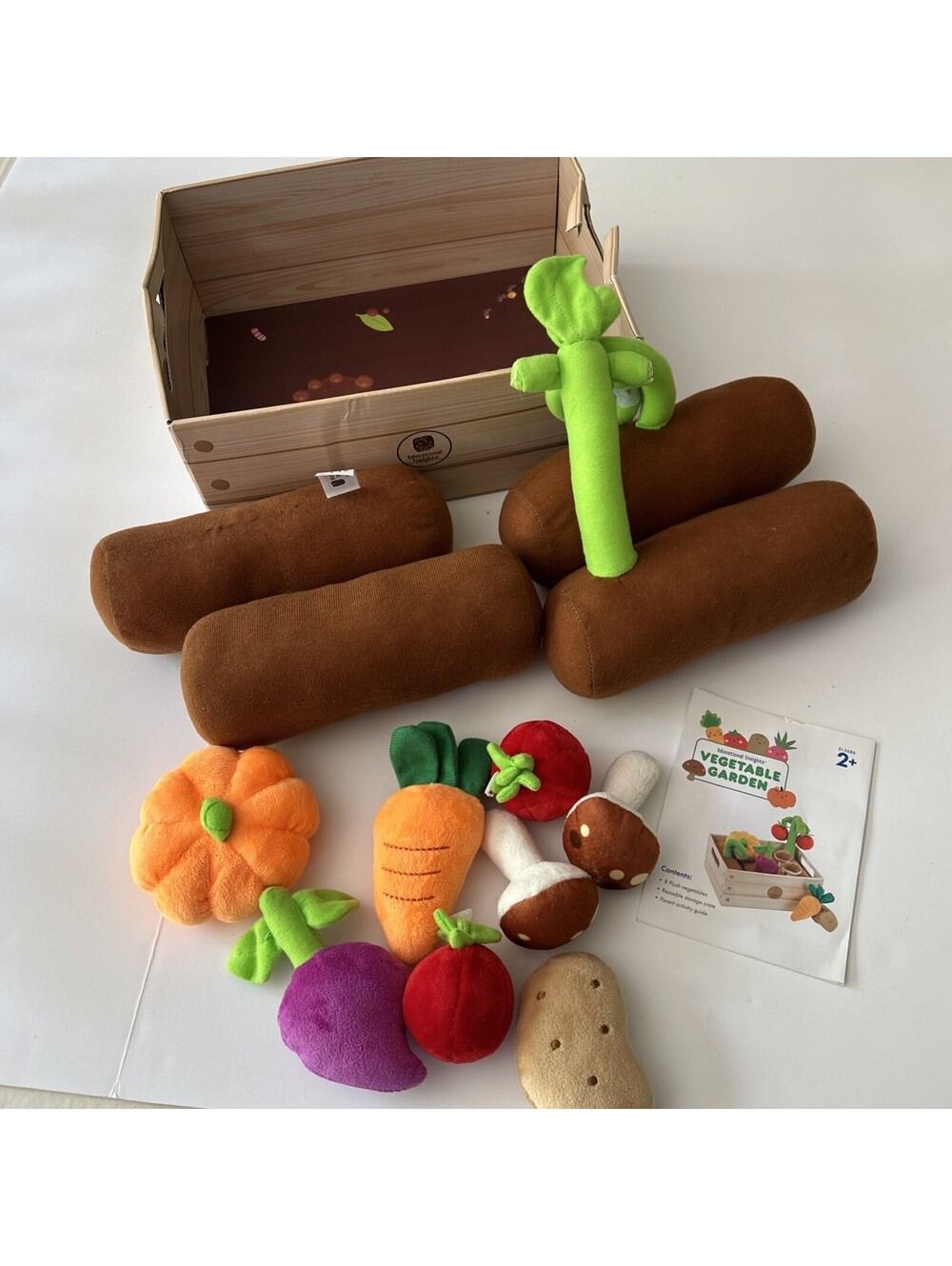 Educational Insights Vegetable Garden Preschool Toddler Toy Plush Pretend Play
